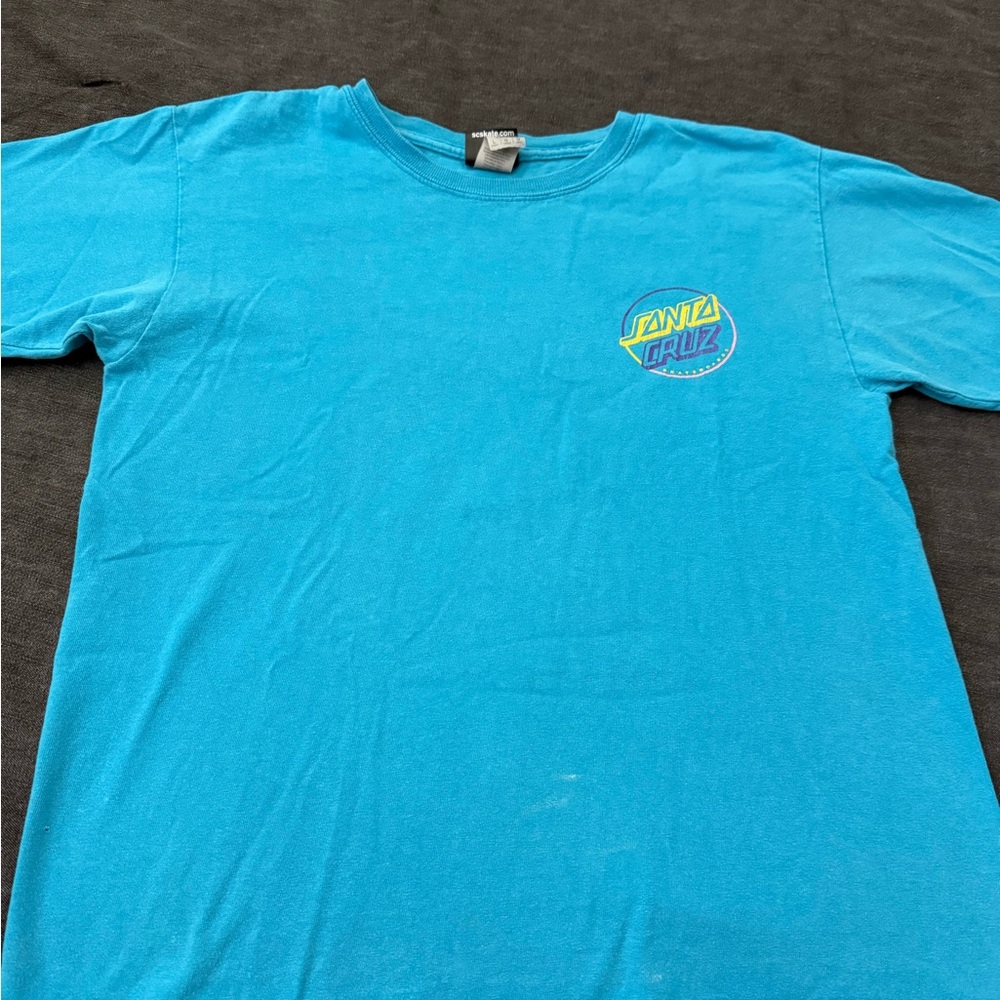 Santa Cruz Teal Skate Tee